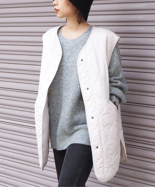 tiptop（ティップトップ）の「キルティングベスト（ベスト・レディース・ブラック/カーキ/アイボリー・FREE）」の17枚目の写真