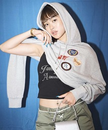 atmos pink ワッペンビッグフーディ / アトモスピンク ワッペンビッグフーディ