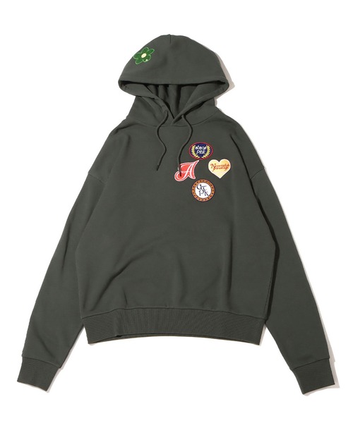 atmos pink(アトモスピンク)の「atmos pink ワッペンビッグフーディ / アトモスピンク ワッペンビッグフーディ(パーカー・レディース・ネイビー/グレー/カーキ・L/M)」の8枚目の写真