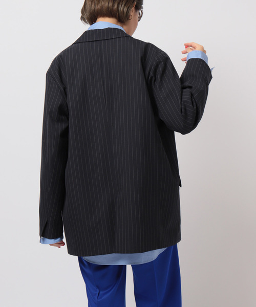 JOINT WORKS（ジョイントワークス）の「梳毛ブレンド2Bテーラージャケット（テーラードジャケット・レディース・ネイビー/キャメル・FREE）」の14枚目の写真