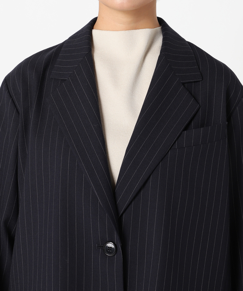 JOINT WORKS（ジョイントワークス）の「梳毛ブレンド2Bテーラージャケット（テーラードジャケット・レディース・ネイビー/キャメル・FREE）」の6枚目の写真