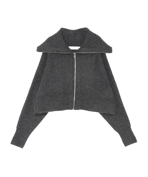 LAGUNAMOON(ラグナムーン)の「ZIPニットカーディガン(カーディガン/ボレロ・レディース・アイボリー/チャコールグレー/ベージュ・FREE)」の16枚目の写真