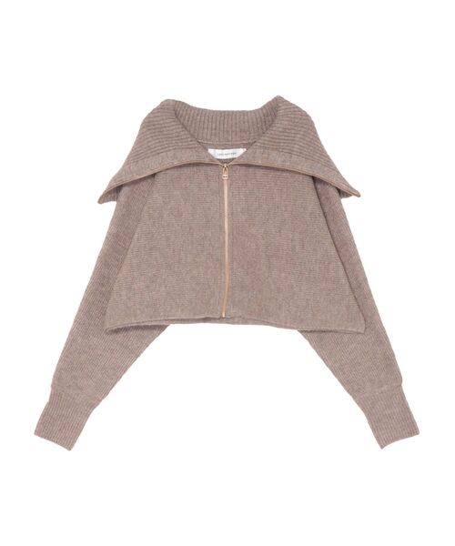 LAGUNAMOON(ラグナムーン)の「ZIPニットカーディガン(カーディガン/ボレロ・レディース・アイボリー/チャコールグレー/ベージュ・FREE)」の17枚目の写真