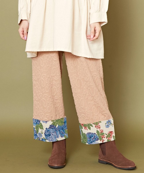 チャイハネ（チャイハネ）の「【チャイハネ】ジプレパッチワークパンツ（その他パンツ・レディース・ブラック/レッド/ベージュ・FREE）」の3枚目の写真