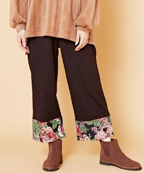 チャイハネ（チャイハネ）の「【チャイハネ】ジプレパッチワークパンツ（その他パンツ・レディース・ブラック/レッド/ベージュ・FREE）」の2枚目の写真