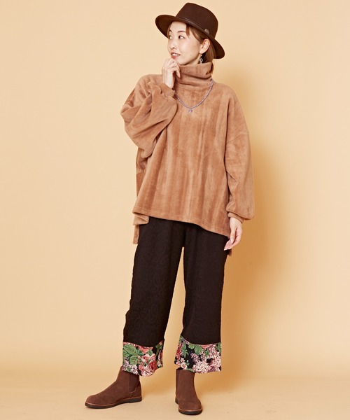 チャイハネ（チャイハネ）の「【チャイハネ】ジプレパッチワークパンツ（その他パンツ・レディース・ブラック/レッド/ベージュ・FREE）」の6枚目の写真