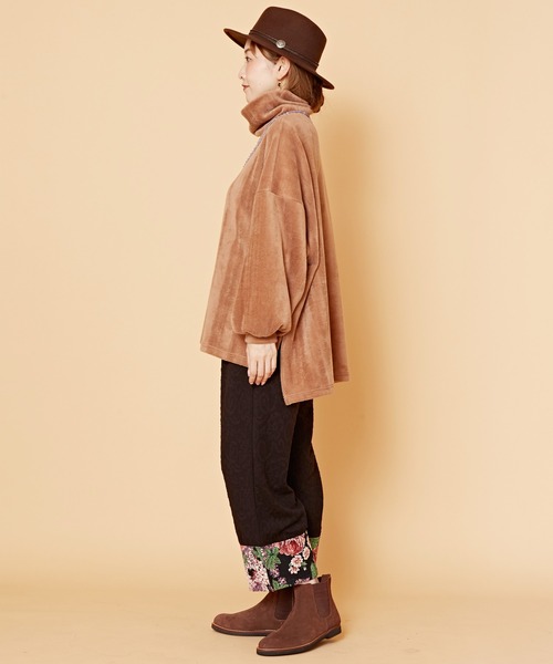 チャイハネ（チャイハネ）の「【チャイハネ】ジプレパッチワークパンツ（その他パンツ・レディース・ブラック/レッド/ベージュ・FREE）」の7枚目の写真