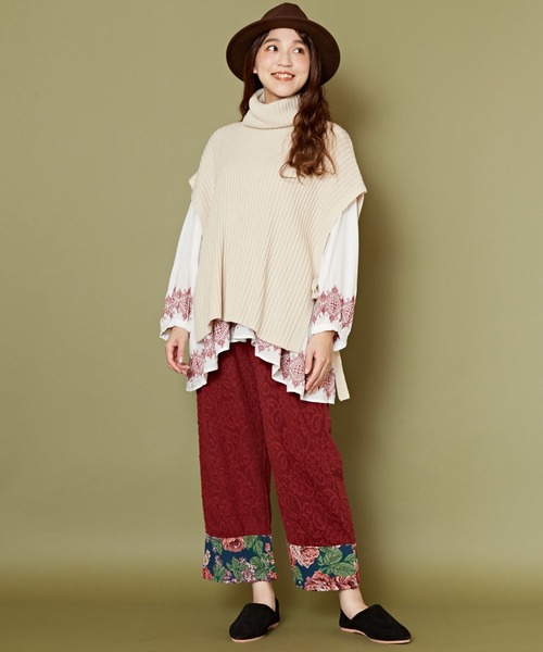 チャイハネ（チャイハネ）の「【チャイハネ】ジプレパッチワークパンツ（その他パンツ・レディース・ブラック/レッド/ベージュ・FREE）」の17枚目の写真