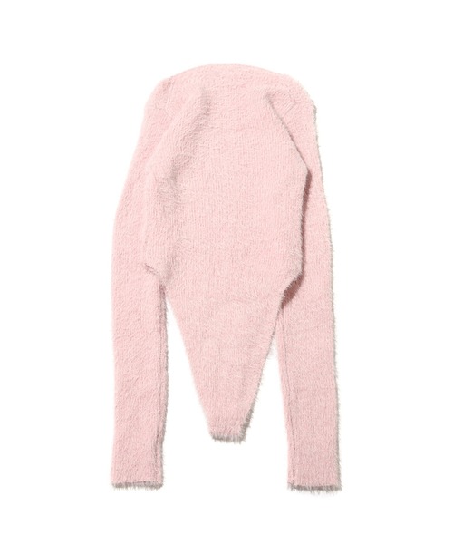 atmos pink（アトモスピンク）の「atmos pink デザインフェザーニット / アトモスピンク デザインフェザーニット（ニット/セーター・レディース・ブラック/ピンク/ホワイト・S/M）」の6枚目の写真