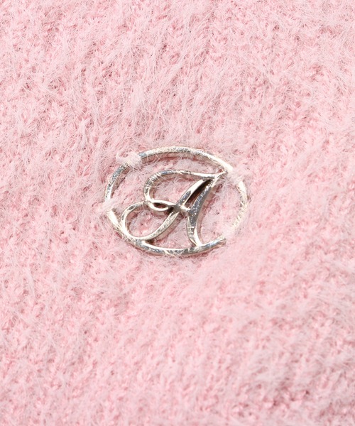 atmos pink（アトモスピンク）の「atmos pink デザインフェザーニット / アトモスピンク デザインフェザーニット（ニット/セーター・レディース・ブラック/ピンク/ホワイト・S/M）」の8枚目の写真