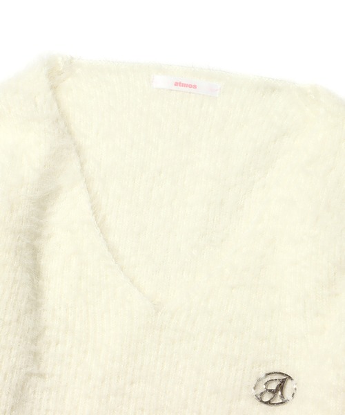 atmos pink（アトモスピンク）の「atmos pink デザインフェザーニット / アトモスピンク デザインフェザーニット（ニット/セーター・レディース・ブラック/ピンク/ホワイト・S/M）」の12枚目の写真