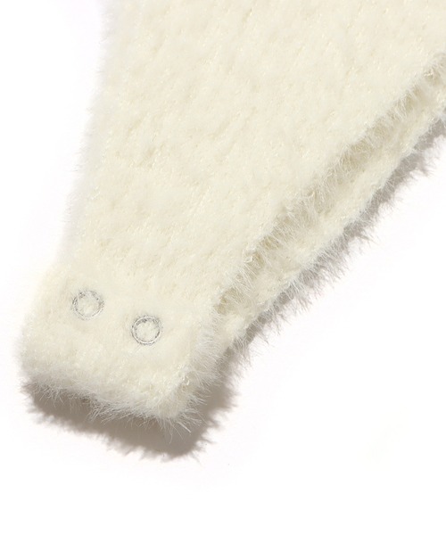 atmos pink（アトモスピンク）の「atmos pink デザインフェザーニット / アトモスピンク デザインフェザーニット（ニット/セーター・レディース・ブラック/ピンク/ホワイト・S/M）」の15枚目の写真