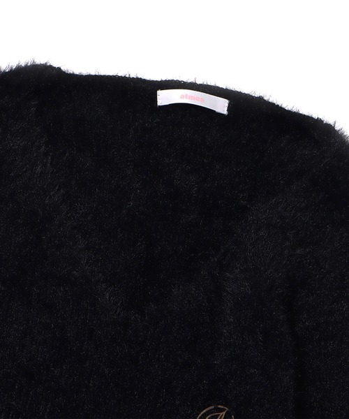 atmos pink（アトモスピンク）の「atmos pink デザインフェザーニット / アトモスピンク デザインフェザーニット（ニット/セーター・レディース・ブラック/ピンク/ホワイト・S/M）」の17枚目の写真