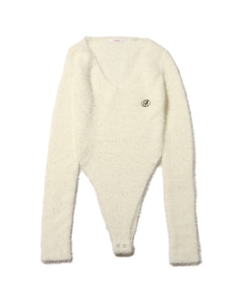 atmos pink（アトモスピンク）の「atmos pink デザインフェザーニット / アトモスピンク デザインフェザーニット（ニット/セーター・レディース・ブラック/ピンク/ホワイト・S/M）」の22枚目の写真