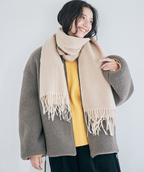 THE SHOP TK （ザ ショップ ティーケー ）の「◆【蓄熱保温/軽い】サーモア サイドジップボアブルゾン（ブルゾン・レディース・オフホワイト/カーキ/ブラウン系その他・11/10/13/12）」の18枚目の写真