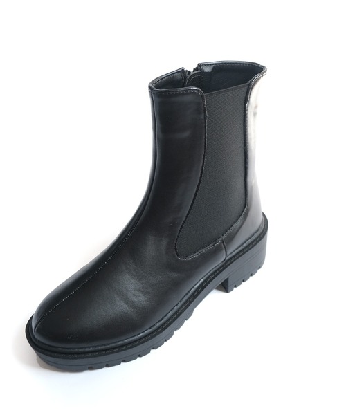 AmiAmi(アミアミ)の「トラックソール サイドゴアブーツ/サイドジップショートブーツ(ブーツ・レディース・ブラック・LL/S/M/L)」の21枚目の写真