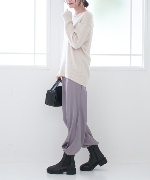 AmiAmi(アミアミ)の「トラックソール サイドゴアブーツ/サイドジップショートブーツ(ブーツ・レディース・ブラック・LL/S/M/L)」の11枚目の写真