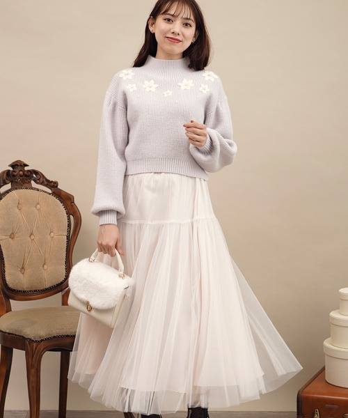 Noela（ノエラ）の「チュールフレアスカート（スカート）」 - WEAR