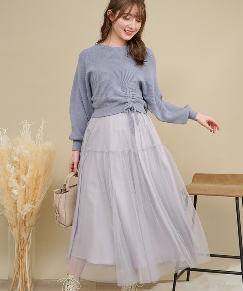 NOELA（ノエラ）の「チュールフレアスカート（スカート・レディース・ブルー/ピンク/オフホワイト・フリー）」の20枚目の写真