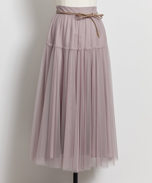 NOELA（ノエラ）の「チュールフレアスカート（スカート・レディース・ブルー/ピンク/オフホワイト・フリー）」の7枚目の写真