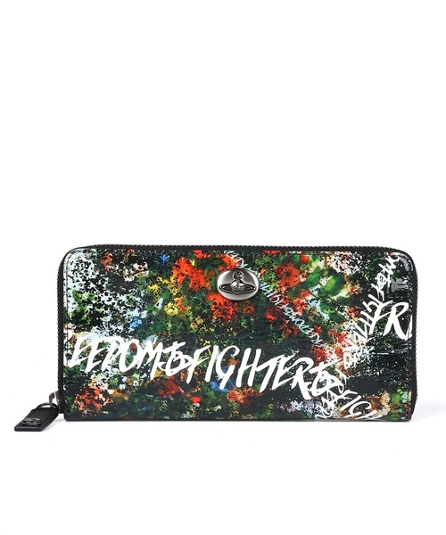 FREEDOM FIGHTER FLOWER” ラウンドファスナー長財布【229175 CS1E