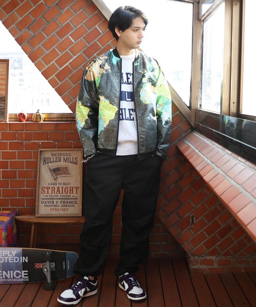 8(eight)(エイト)の「世界地図 ペーパージャケット(ブルゾン・メンズ・オフホワイト/ブラック・MEDIUM/LARGE/X-LARGE)」の8枚目の写真