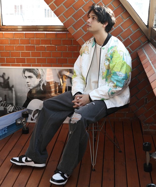 8(eight)(エイト)の「世界地図 ペーパージャケット(ブルゾン・メンズ・オフホワイト/ブラック・MEDIUM/LARGE/X-LARGE)」の21枚目の写真