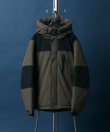 ANPAS | High Function Color Switching Design Fiber Down Hooded Jacket/高機能 ファイバーダウンフードジャケット 防風 撥水 防水 ストレッチ 防花粉 UVカット(ダウンジャケット/コート)