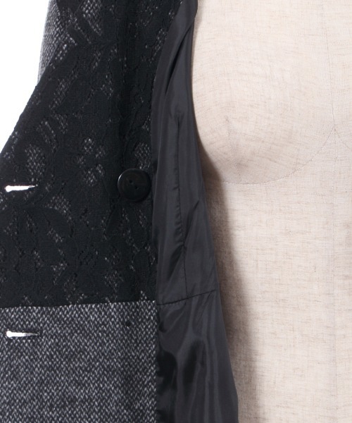 axes femme（アクシーズファム）の「ダブルブレストテーラーコート（チェスターコート・レディース・チャコール/グリーン/モカ・MEDIUM/LARGE）」の9枚目の写真