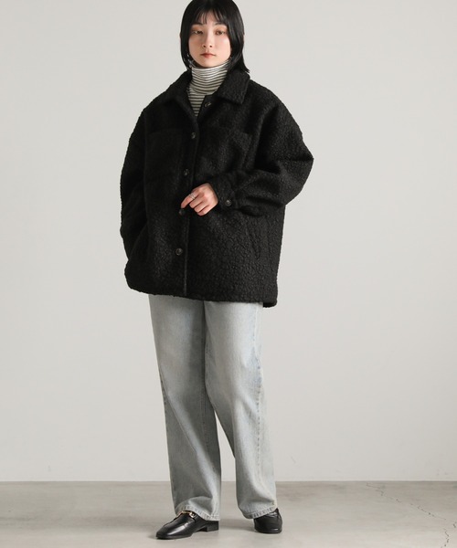 Noble ループツイードジャケット　ジャコット、ジャケットコート select MOCA（セレクトモカ）の「ループツイードジャケットアウター