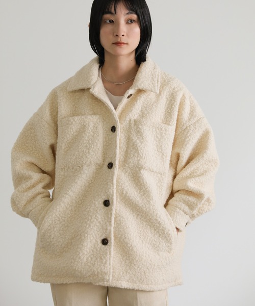 ウールループツイードジャケット ブラック JOURNAL STANDARD（ジャーナルスタンダード）の「ループツイード