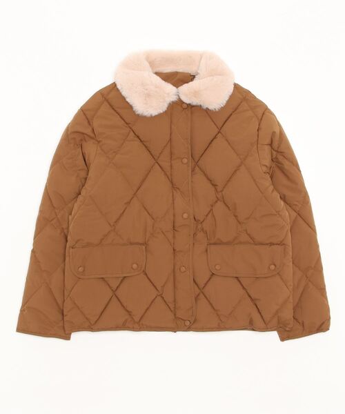 Dream garden（ドリームガーデン）の「フェックファー衿中綿ジャケットCOAT（その他アウター・レディース・ブラウン/ブラック/アイボリー・FREE）」の16枚目の写真