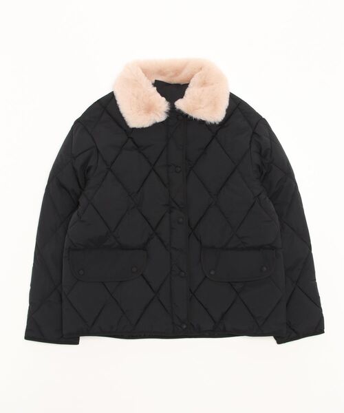 Dream garden（ドリームガーデン）の「フェックファー衿中綿ジャケットCOAT（その他アウター・レディース・ブラウン/ブラック/アイボリー・FREE）」の17枚目の写真