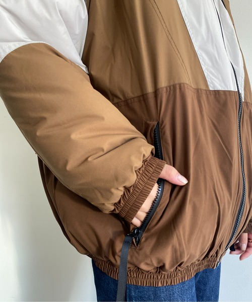 CPCM（シーピーシーエム）の「配色切替フーディトラックジャケット（ブルゾン・メンズ・チャコールグレー/ベージュ/ブラック・LARGE/MEDIUM）」の22枚目の写真