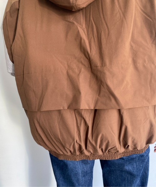 CPCM（シーピーシーエム）の「配色切替フーディトラックジャケット（ブルゾン・メンズ・チャコールグレー/ベージュ/ブラック・LARGE/MEDIUM）」の18枚目の写真