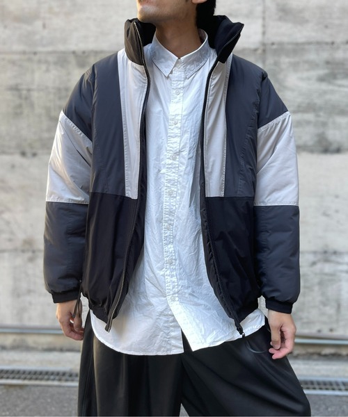 CPCM（シーピーシーエム）の「配色切替フーディトラックジャケット（ブルゾン・メンズ・チャコールグレー/ベージュ/ブラック・LARGE/MEDIUM）」の20枚目の写真