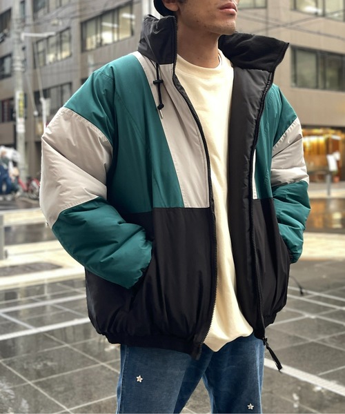 CPCM（シーピーシーエム）の「配色切替フーディトラックジャケット（ブルゾン・メンズ・チャコールグレー/ベージュ/ブラック・LARGE/MEDIUM）」の19枚目の写真