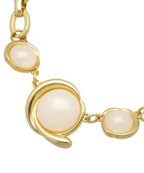 EIMY ISTOIRE（エイミーイストワール）の「milky white stoneネックレス（ネックレス・レディース・ゴールド・FREE）」の3枚目の写真