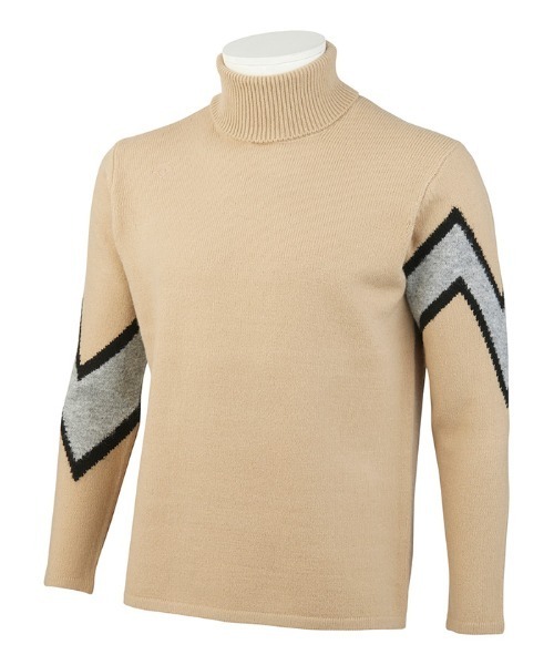 DESCENTE golfアクリルウールインターシャ セーター ゴルフ デサント