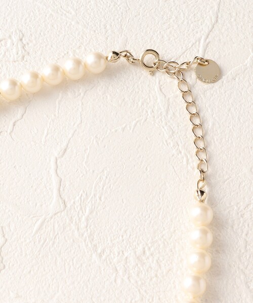 OPAQUE.CLIP(オペークドットクリップ)の「◆ガラス調フェイクパールネックレス【日本製】(ネックレス・レディース・オフホワイト・00)」の11枚目の写真