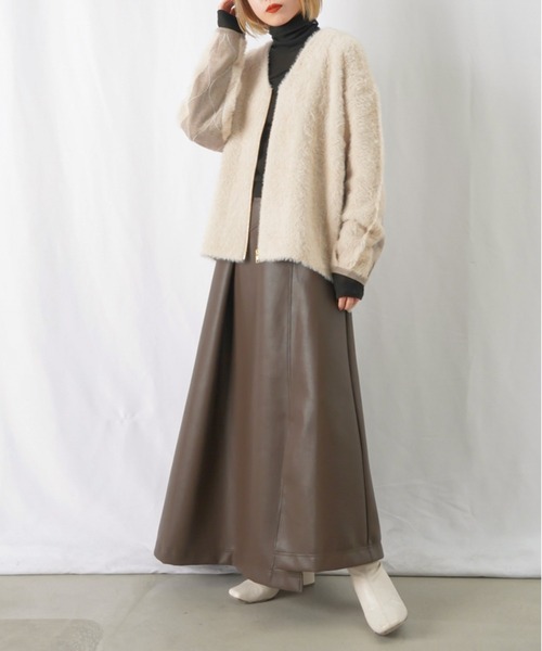 【美品】 ：ナイロン切替ニットブルゾン LUCA/LADY LUCK LUCA（ルカ/レディラックルカ）の「huitieme nid