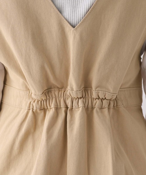 repipi armario（レピピ アルマリオ）の「Vネックボックスプリーツワンピース（ワンピース・キッズ・ブルー/ブラック/ブラウン・SMALL/MEDIUM/LARGE）」の18枚目の写真