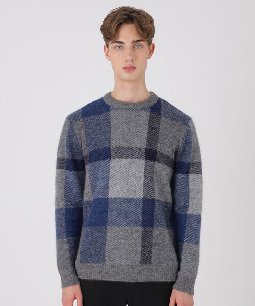 ブラックレーベルクレストブリッジ クレストブリッジチェックシャギーニット L 楽天市場】【SALE／52%OFF】クレストブリッジチェックシャギーニット