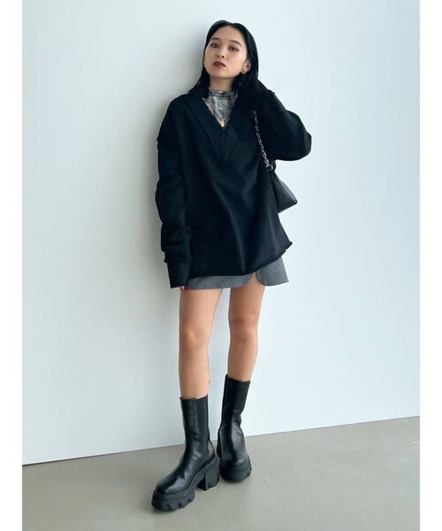 EMODA（エモダ）の「サイドゴアヒールブーツ（ブーツ・レディース・ブラック・LARGE/SMALL/MEDIUM）」の12枚目の写真