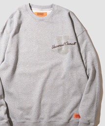 【UNIVERSAL OVERALL】SWEAT SHIRT / 裏毛 ワンポイント刺繍 スウェットプルオーバー