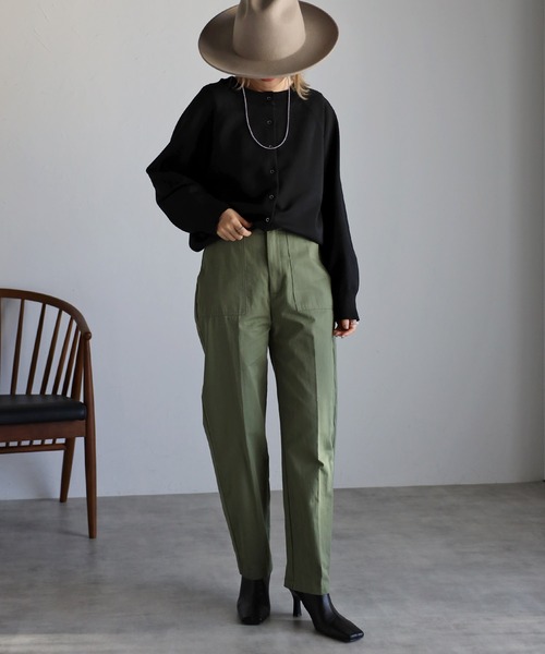 スナップボタンダイバーニットカーディガン（カーディガン