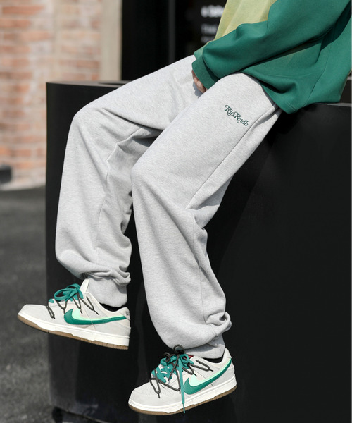 neos(ネオス)の「【neos -addictive design-】ルーズシルエット ヘビーウェイト ワンポイント ロゴ スウェット パンツ(スウェットパンツ・メンズ・杢グレー/ブラック/ホワイト/グリーン/ブルーグレー・X-LARGE/MEDIUM/LARGE)」の5枚目の写真