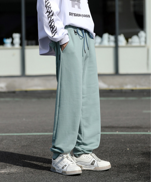 neos(ネオス)の「【neos -addictive design-】ルーズシルエット ヘビーウェイト ワンポイント ロゴ スウェット パンツ(スウェットパンツ・メンズ・杢グレー/ブラック/ホワイト/グリーン/ブルーグレー・X-LARGE/MEDIUM/LARGE)」の15枚目の写真