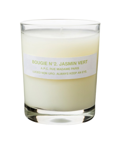 パフュームキャンドル N°2/BOUGIE JASMIN/ジャスミン（キャンドル）｜A.P.C.（アーペーセー）