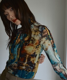 UNITED TOKYO | パストアートシアーカットソー(Tシャツ/カットソー)